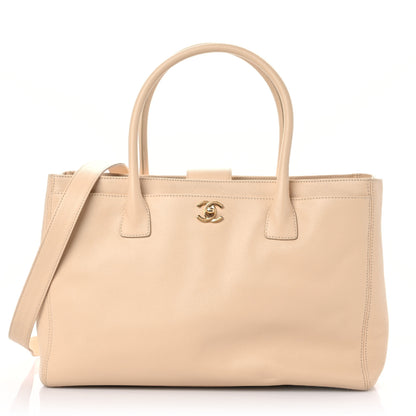 Chanel Calfskin Cerf Executive Shopper Tote Beige 1 of 10