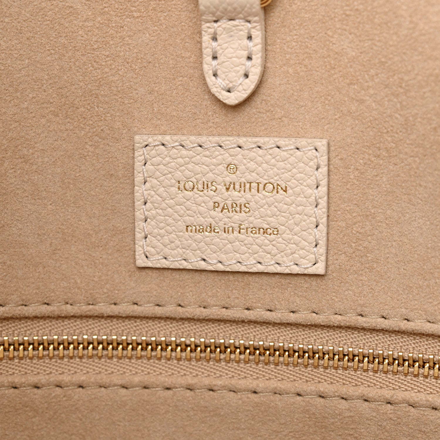 Louis Vuitton Empreinte Monogram Spring In The City Onthego MM Kaki Beige Cream 6 of 9