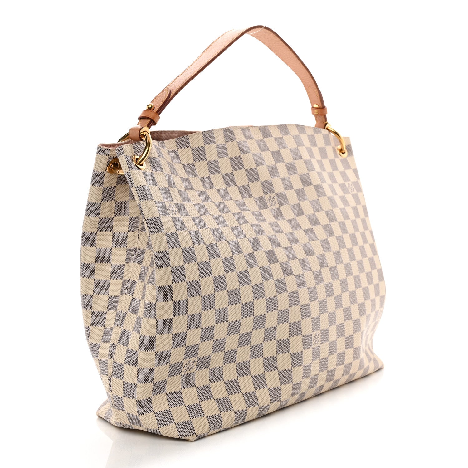 Louis Vuitton Damier Azur Graceful MM Rose Ballerine 3 of 10