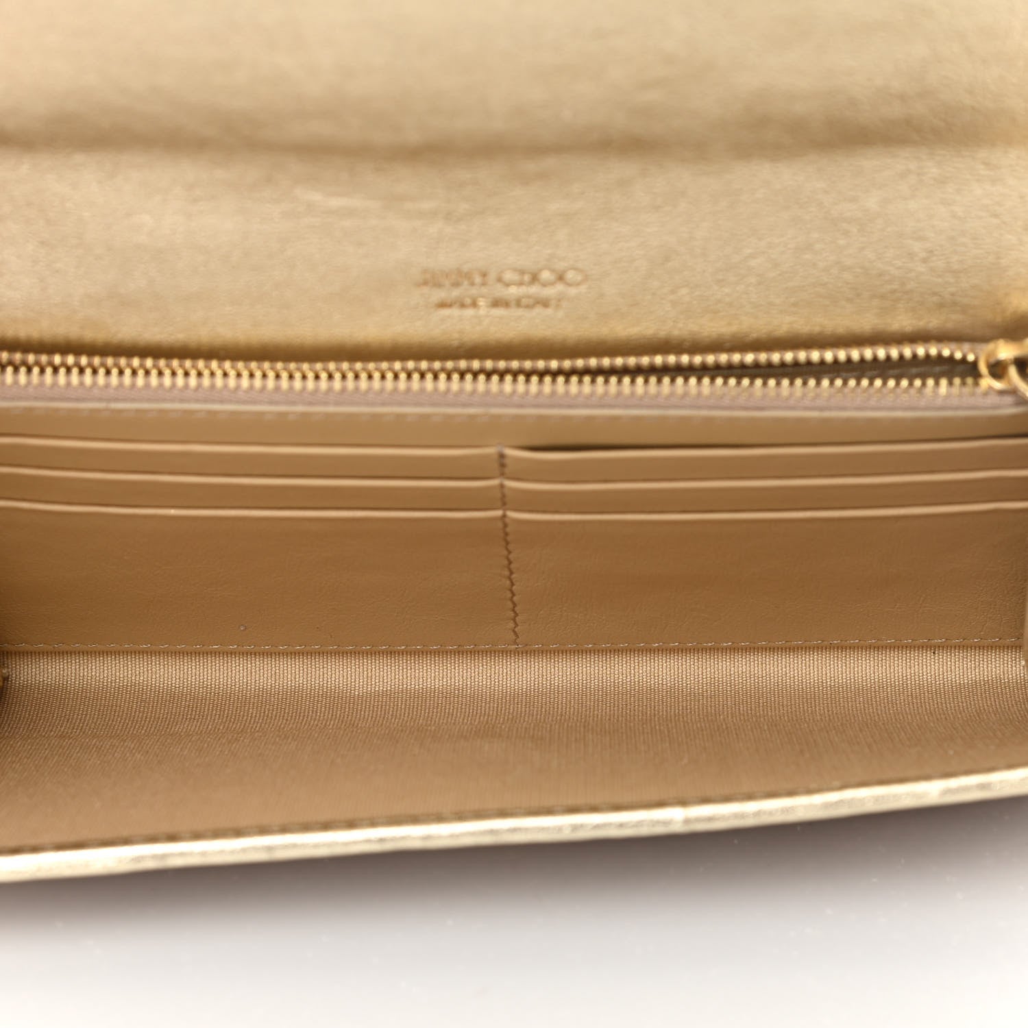 Jimmy Choo Glitter Clutch Gold 5 of 9
