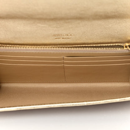 Jimmy Choo Glitter Clutch Gold 5 of 9