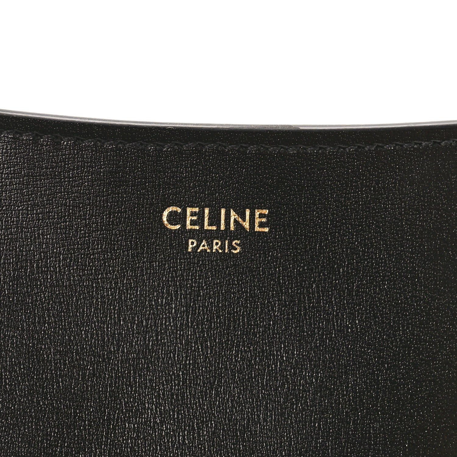 Celine Shiny Calfskin Medium Croque Bag Black 6 of 8