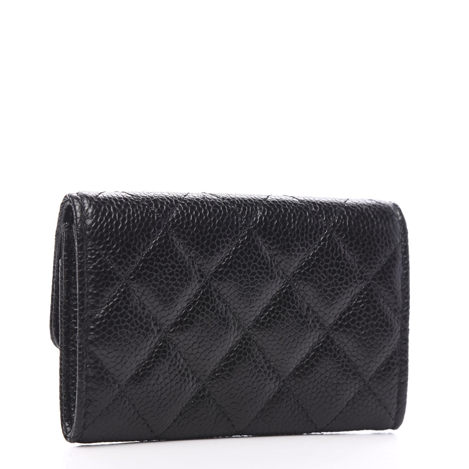 Chanel Caviar Quilted Flap Card Holder Black 2 of 8