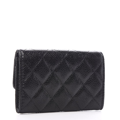Chanel Caviar Quilted Flap Card Holder Black 2 of 8