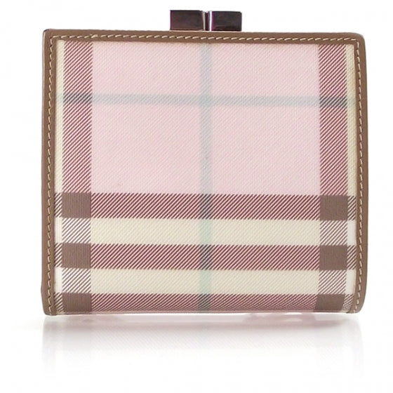 Burberry Candy Check Kiss Lock Wallet Pink 2 of 10