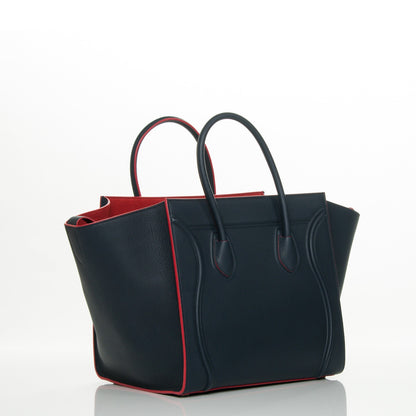 Celine Baby Grained Calfskin Medium Phantom Luggage Navy 3 of 8