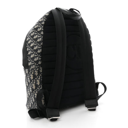 Christian Dior Oblique Calfskin Rider Backpack Beige Black 3 of 10