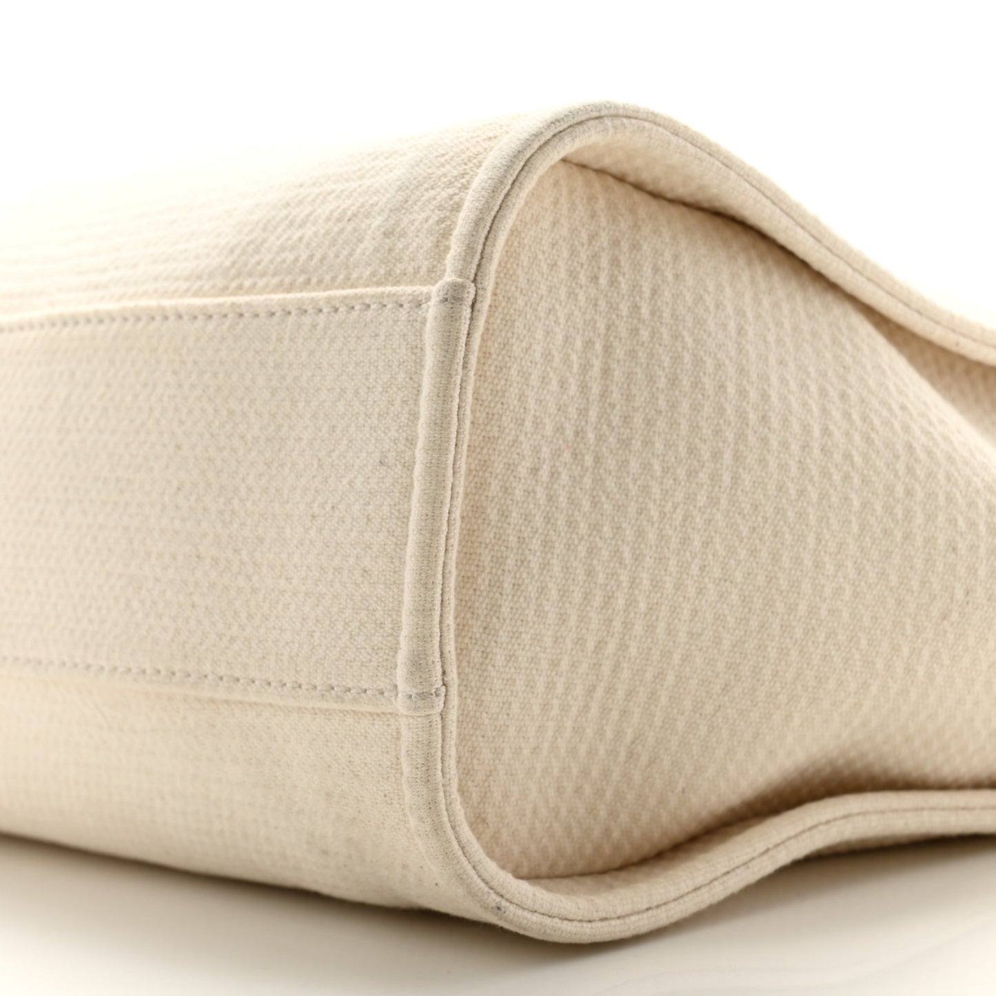 Mixed Fibers Small Deauville Tote White
