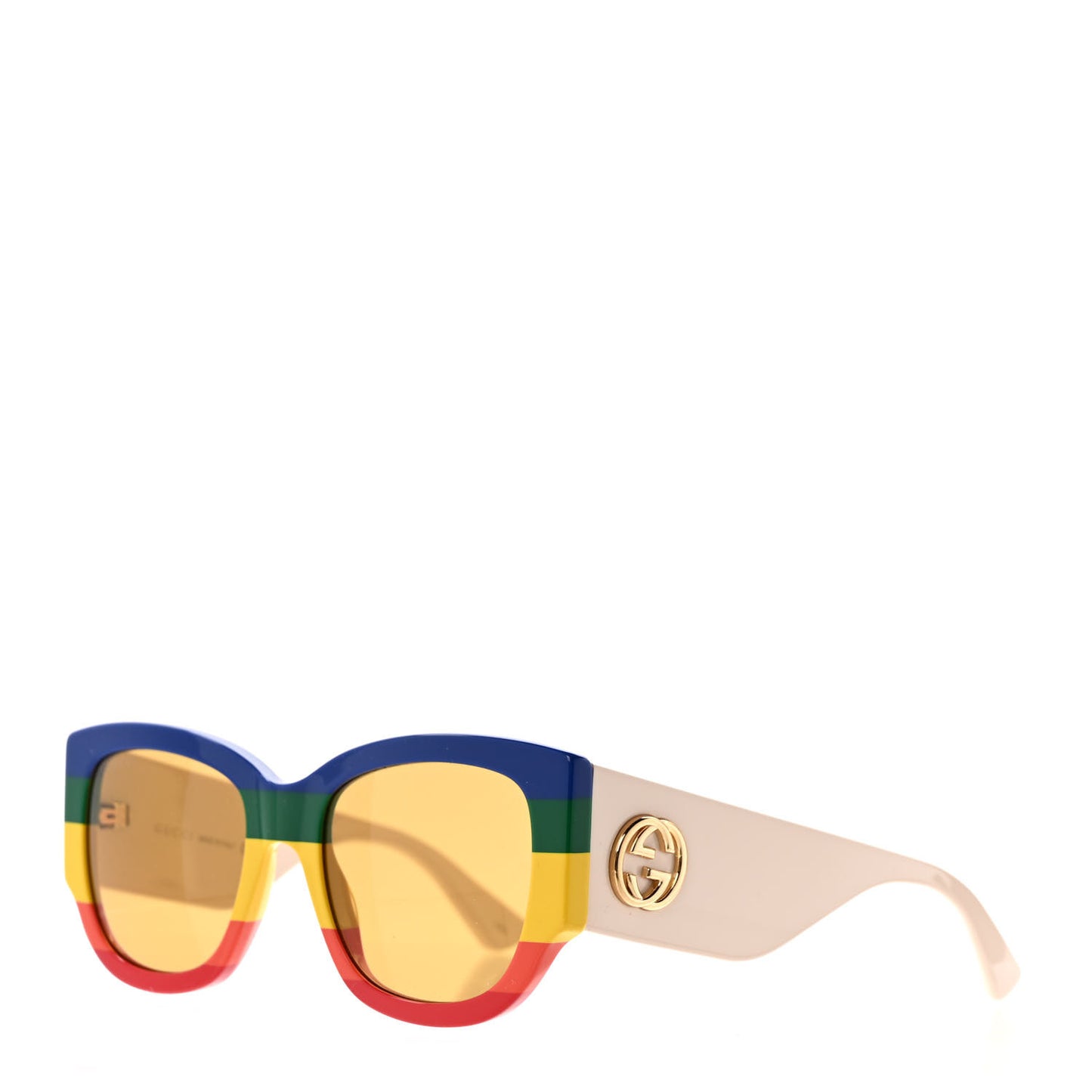 Acetate Web Oversized Frame Rectangle Sunglasses GG0276S Multicolor