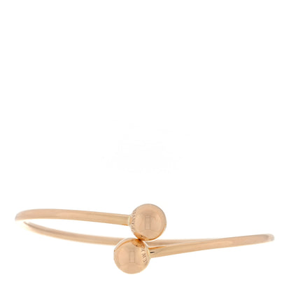 Tiffany 18K Rose Gold 8mm HardWear Ball Bypass Bracelet 1 of 3