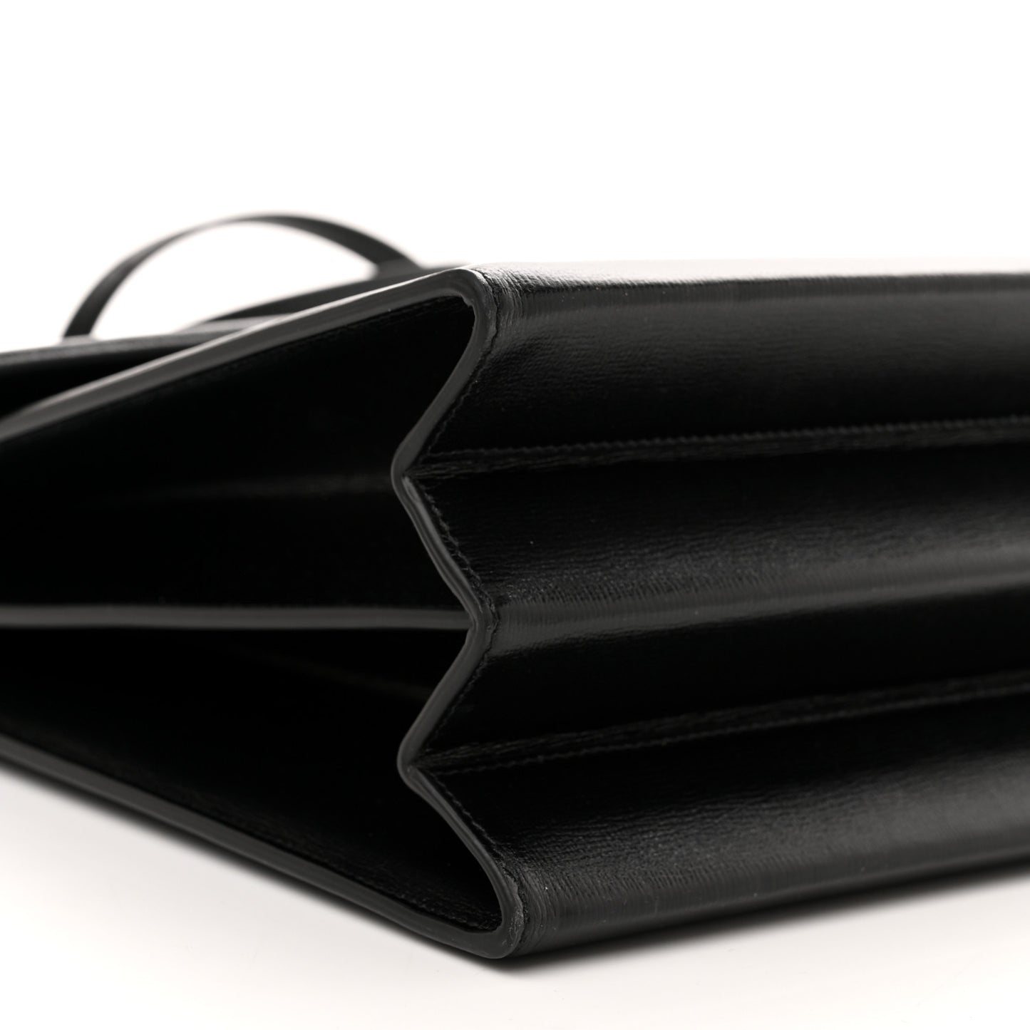 Textured Calfskin Medium Sylvie 1969 Top Handle Bag Black