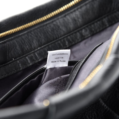 MCM Calfskin Ottomar Monogram Tote Black 13 of 14