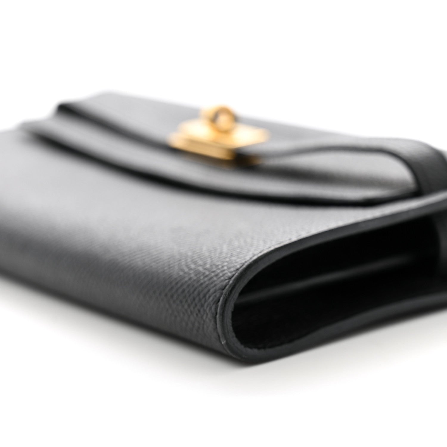 Hermes Epsom Kelly Wallet To Go Black 10 of 15