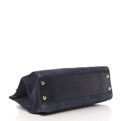 Jimmy Choo Suede Riley Tote Navy 4 of 16