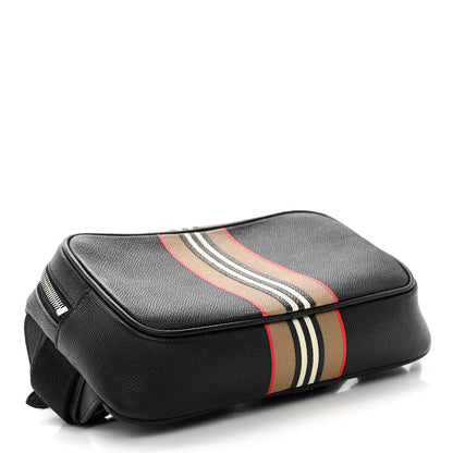 Burberry Calfskin Icon Stripe Bum Bag Black 4 of 11