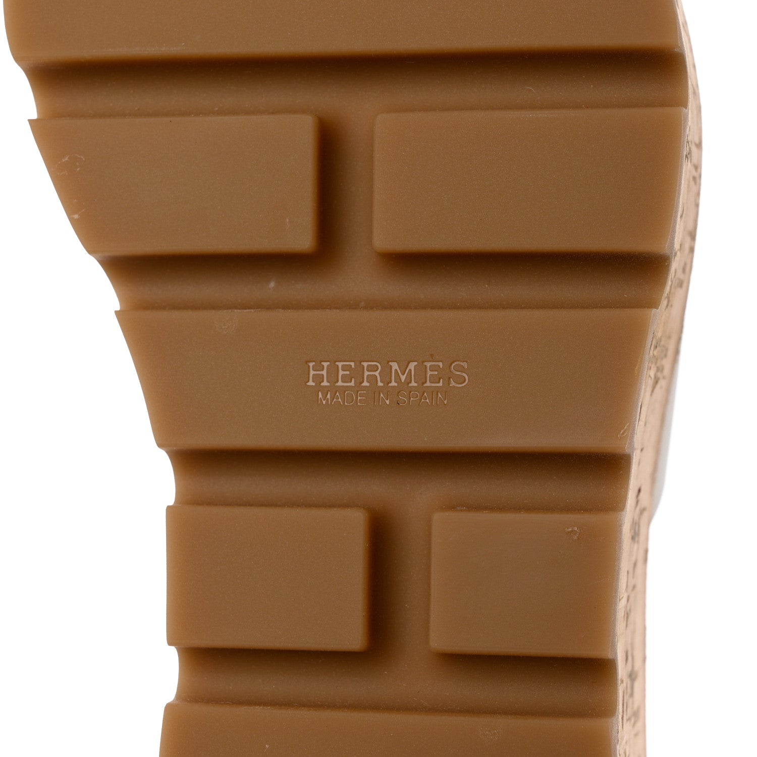 Hermes Calfskin Cork Eze 30 Sandals 38 White 8 of 13