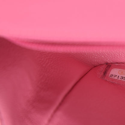 Chanel Lambskin Quilted Mini Rectangular Flap Pink 9 of 12
