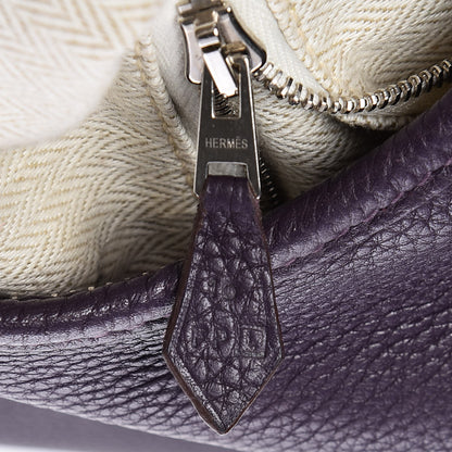 Hermes Taurillon Clemence Massai PM Raisin 7 of 7