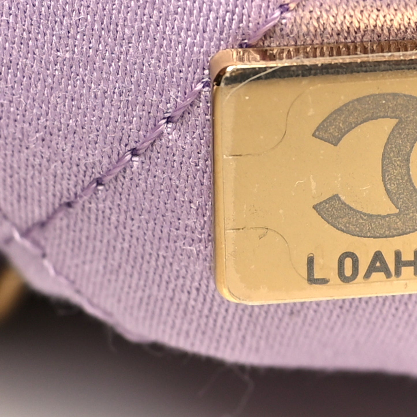Shiny Calfskin Quilted Mini Chanel 22 Light Purple