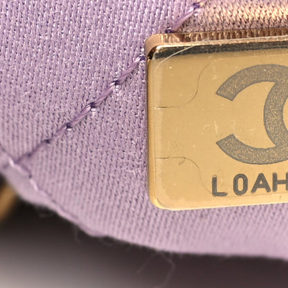 Chanel Shiny Calfskin Quilted Mini Chanel 22 Light Purple 7 of 11