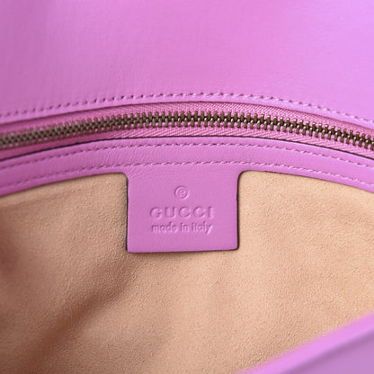 Gucci Calfskin Matelasse Medium GG Marmont Shoulder Bag Candy Mousse 14 of 18