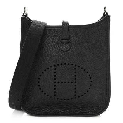 Hermes Taurillon Clemence Evelyne TPM Black 1 of 10