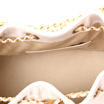 Chanel Caviar Quilted Small Chanel 25 Handbag White 5 of 10