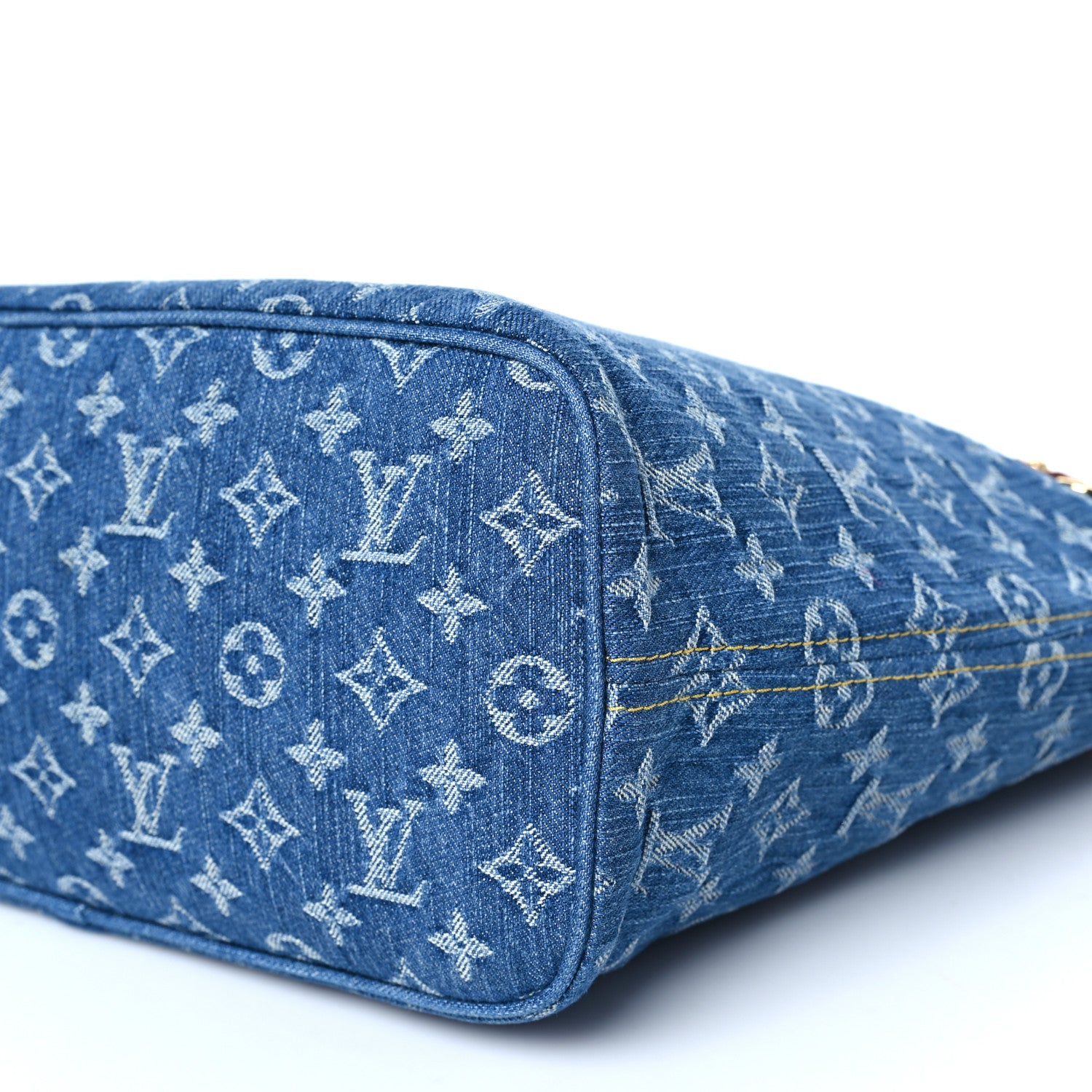 Louis Vuitton Monogram Denim Neo Neverfull MM Blue 9 of 9