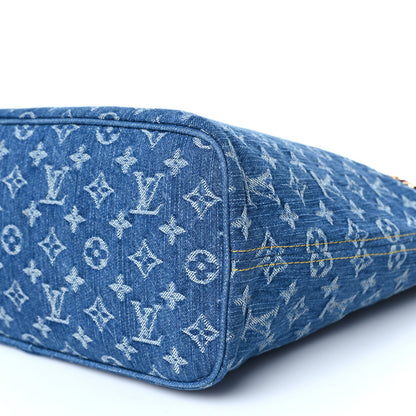 Louis Vuitton Monogram Denim Neo Neverfull MM Blue 9 of 9