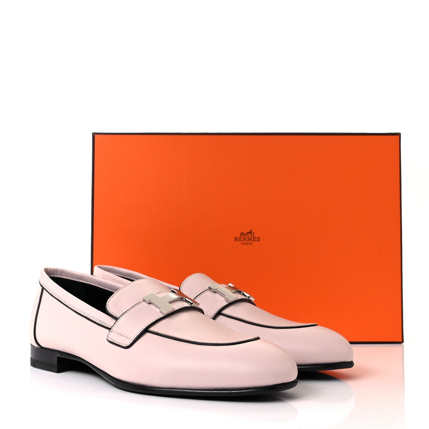 Calfskin Womens Paris Loafers 37 Rose Petale