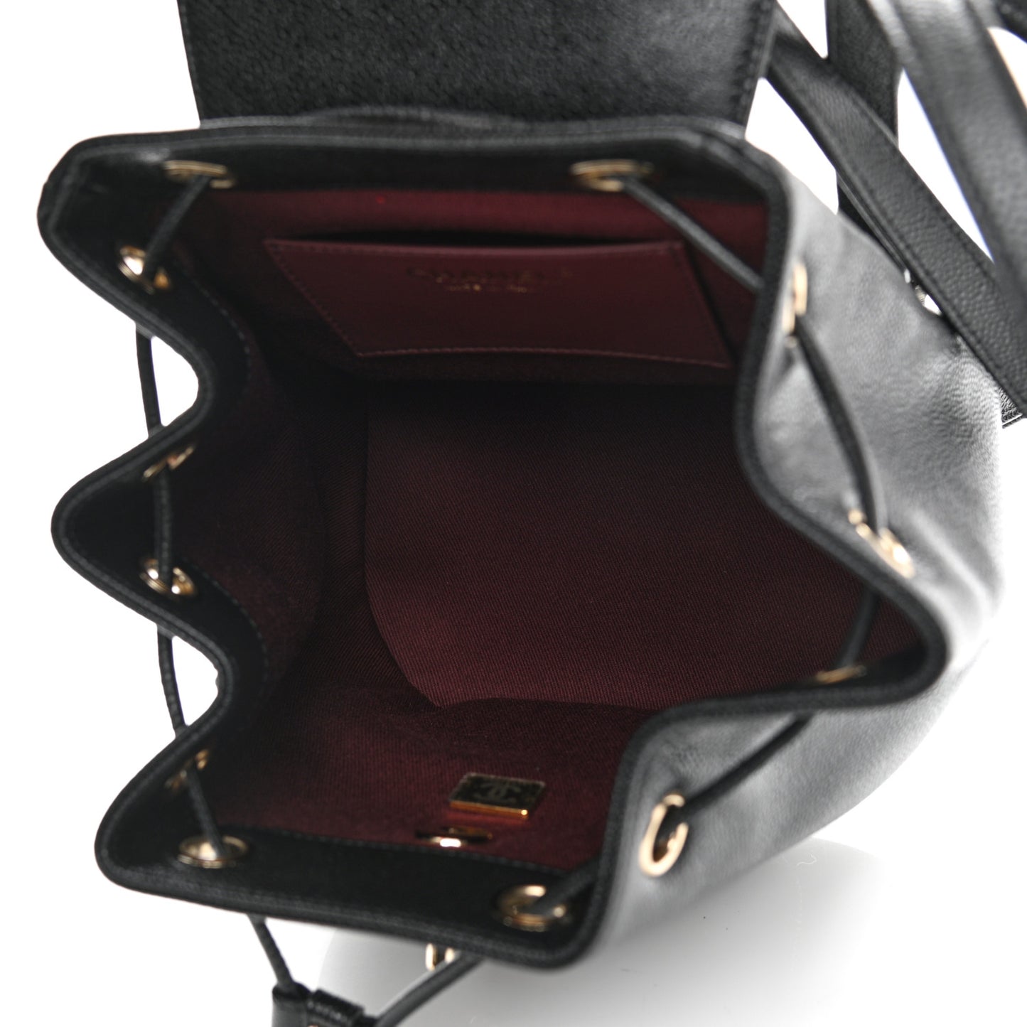 Caviar Quilted Mini Business Affinity Backpack Black