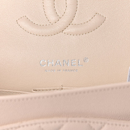 Chanel Caviar Quilted Medium Double Flap Light Beige 8 of 10