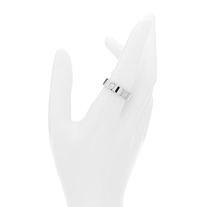 Cartier 18K White Gold 3 Diamond 5.5mm LOVE Ring 57 8 2 of 5