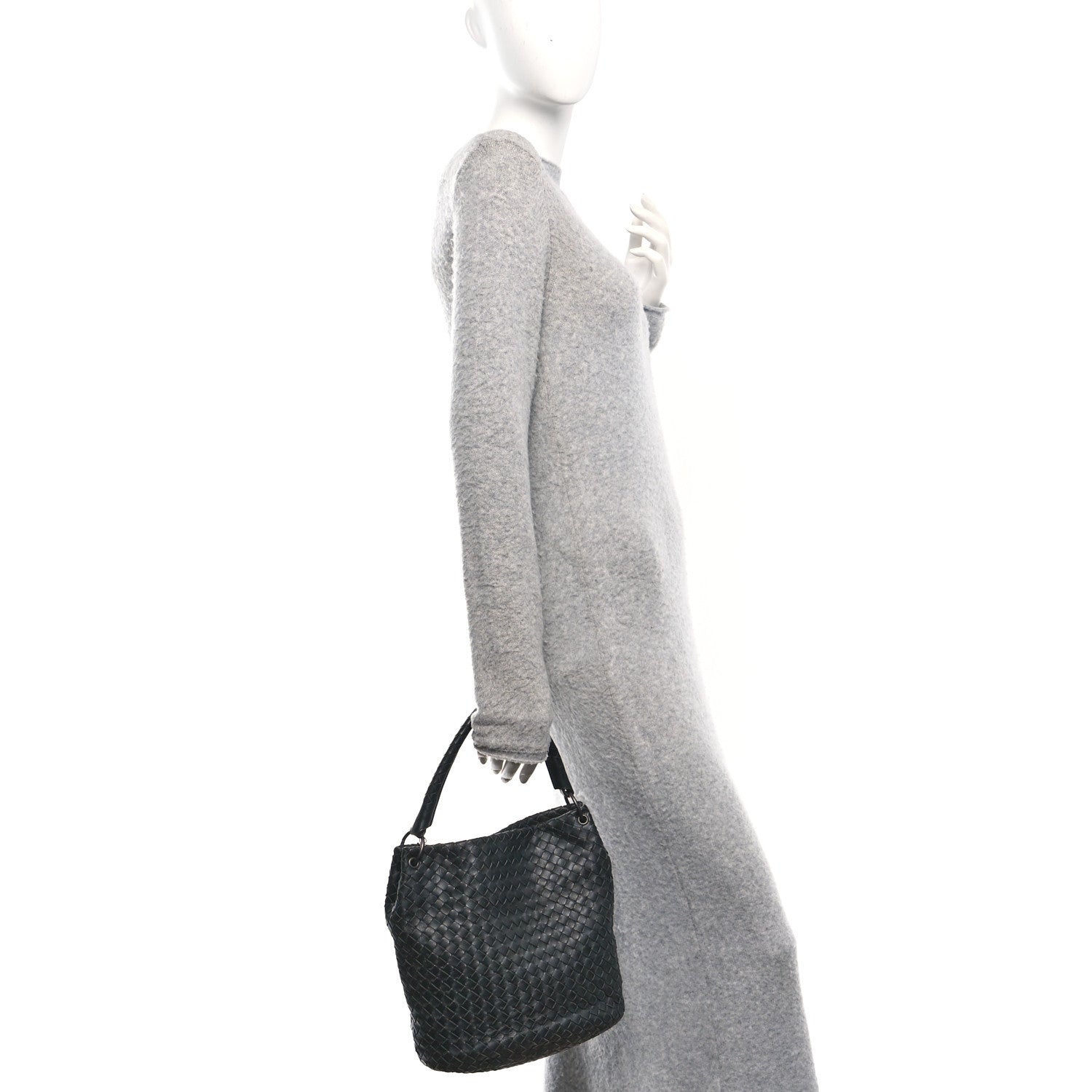Bottega Veneta Nappa Intrecciato Bucket Bag Black 2 of 11