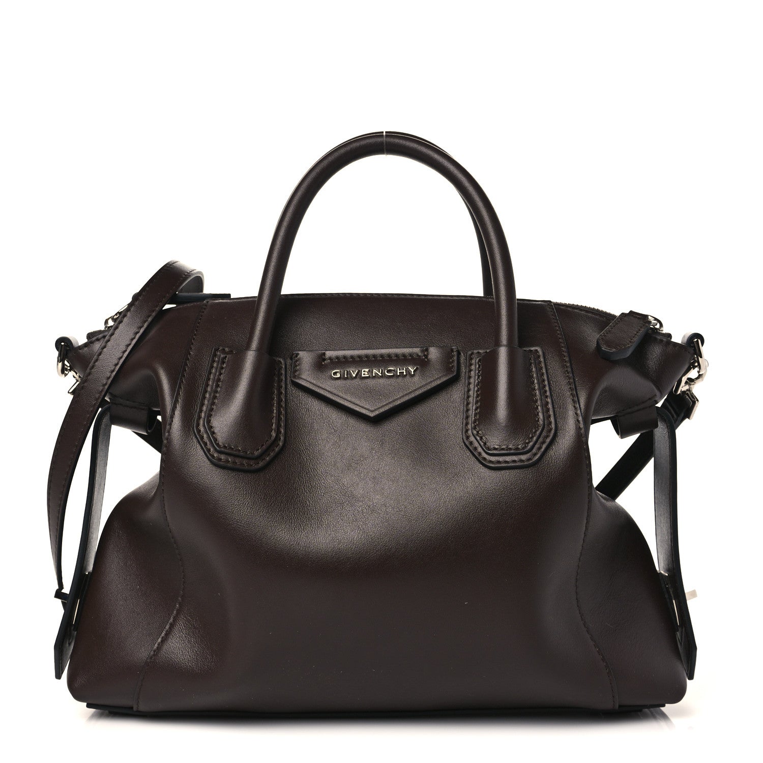 Givenchy Smooth Calfskin Small Soft Antigona Dark Brown 1 of 8