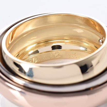 Cartier 18K Pink Yellow White Gold Trinity Spinner Band Ring 51 5.75 4 of 5
