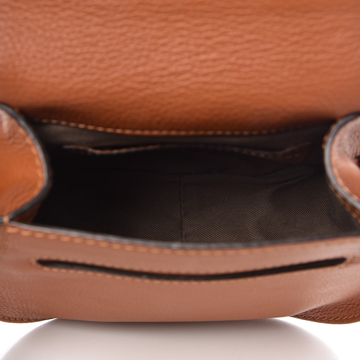 Chloe Calfskin Mini Marcie Round Crossbody Bag Tan 5 of 8