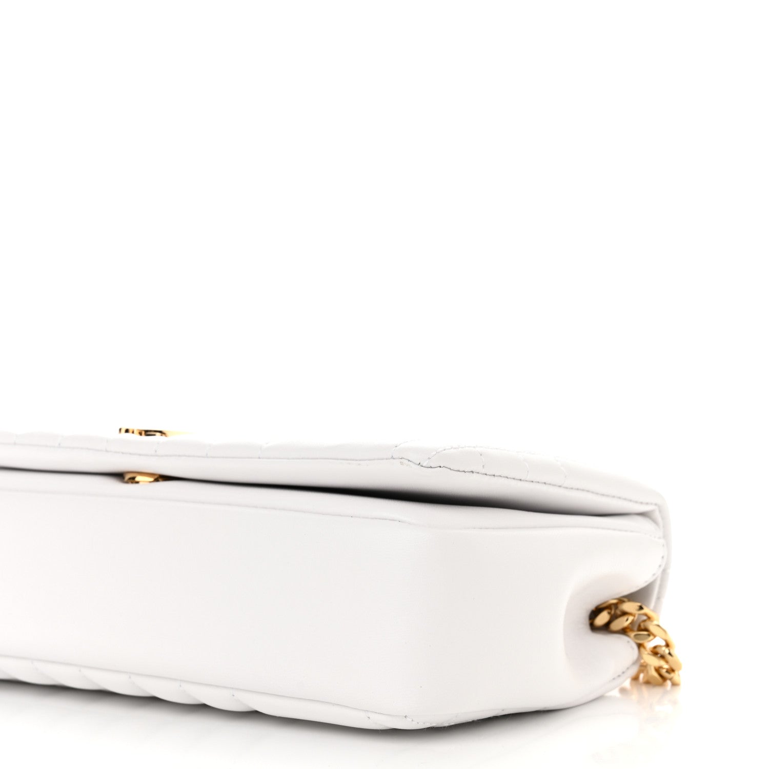 Burberry Lambskin Quilted Small Lola Bag Optic White 9 of 9