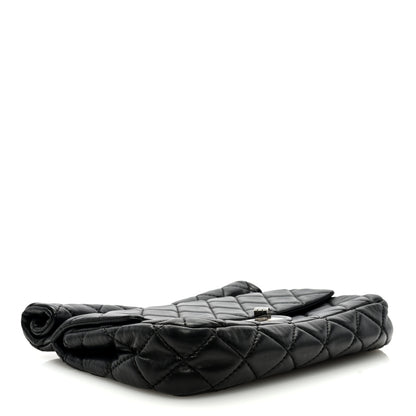 Chanel Lambskin Quilted Large Roll 2.55 Reissue Clutch Black 4 of 7
