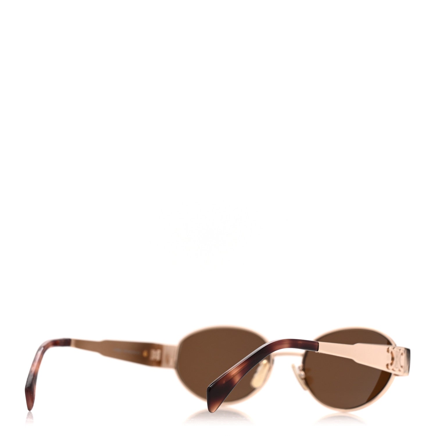Celine Metal Triomphe 01 Sunglasses CL40235U Rose Gold Brown 4 of 7