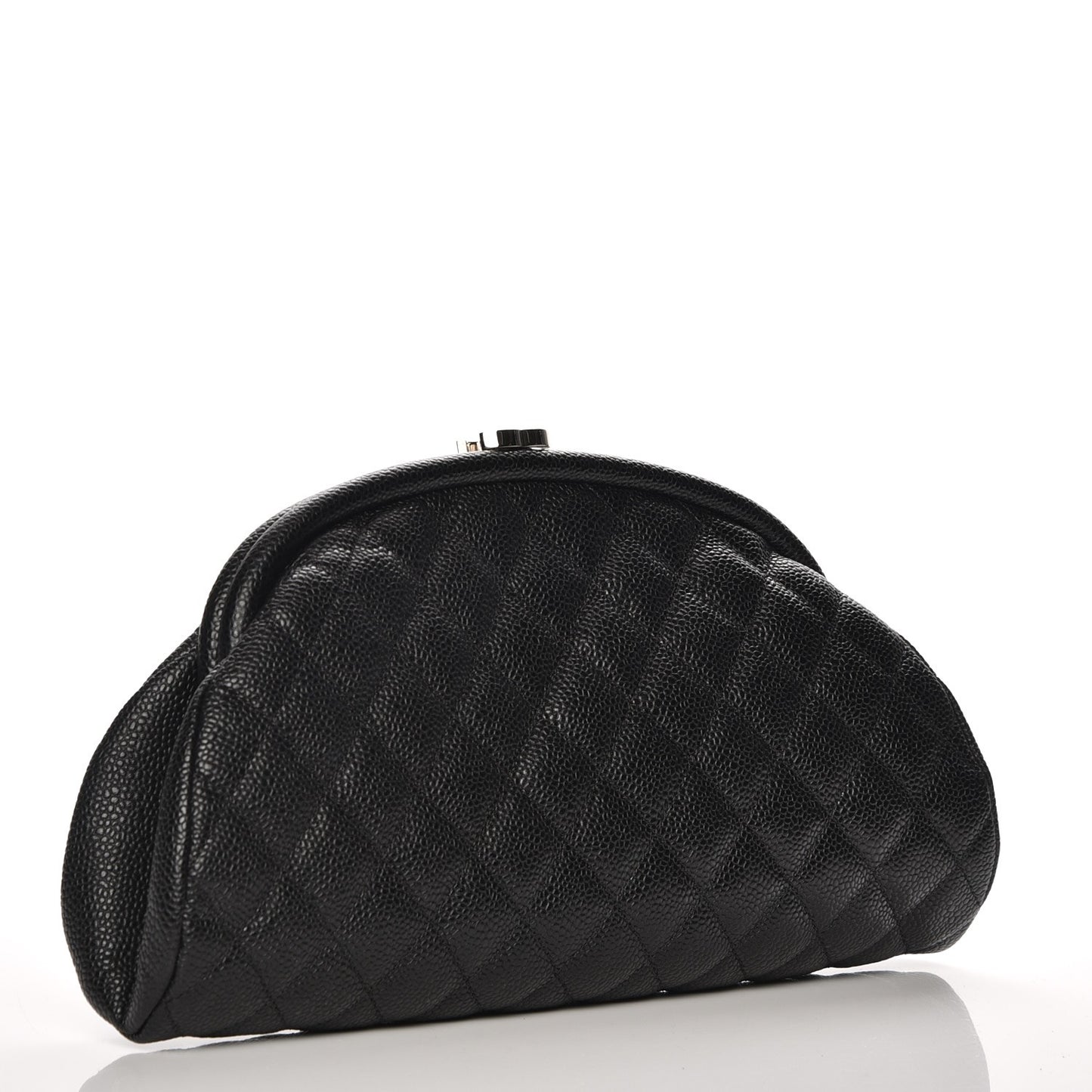 Caviar Quilted Timeless Clutch Black