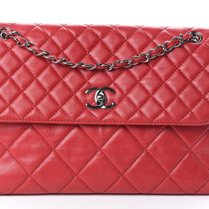 Chanel Calfskin Quilted In the Business Flap Bag Red 7 of 10