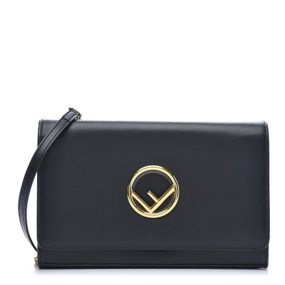 Fendi Vitello Liberty Lucido F is Fendi Wallet on Chain Black 1 of 11