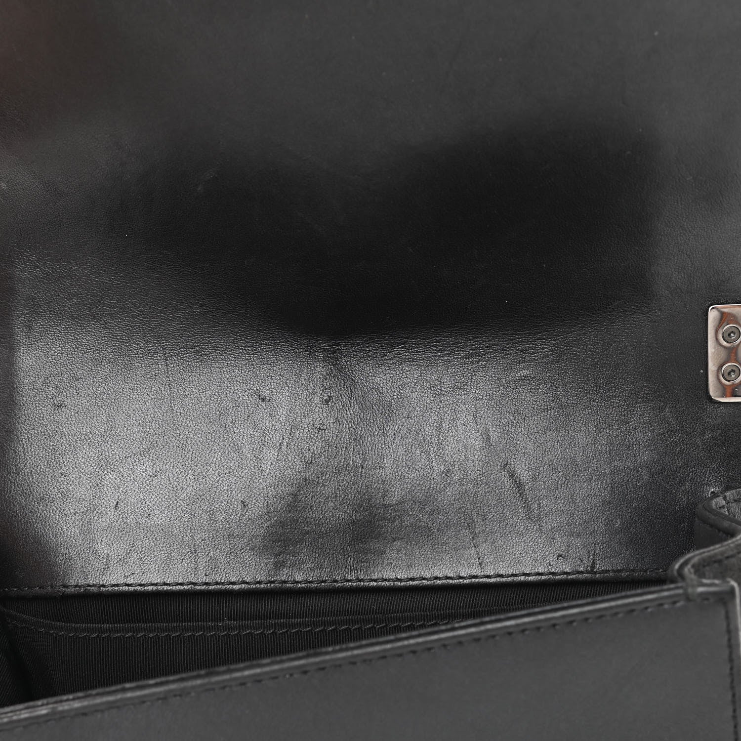 Chanel Lambskin Glass Pearl Embroidered Small Boy Flap Black 15 of 15