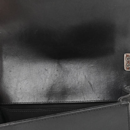 Chanel Lambskin Glass Pearl Embroidered Small Boy Flap Black 15 of 15