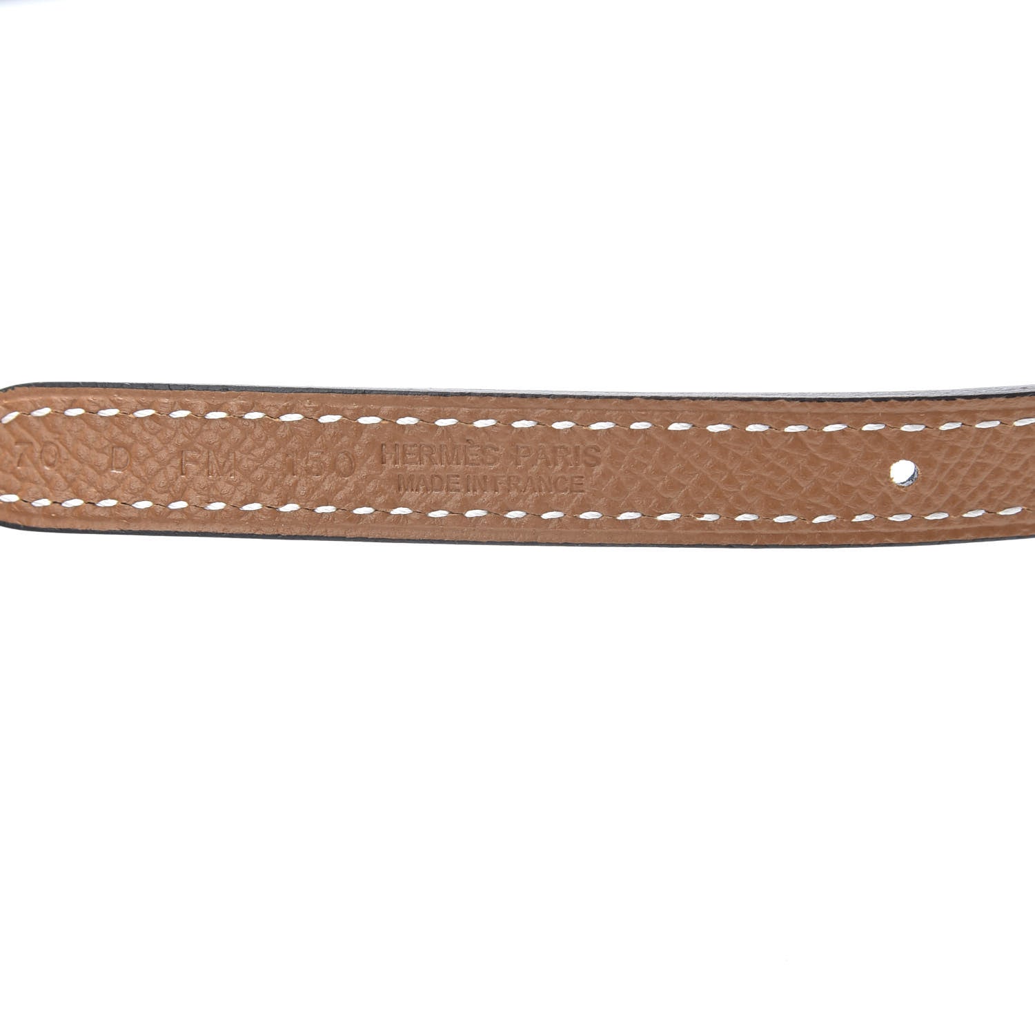 Hermes Swift Epsom 13mm Gamma Belt 70 Black Gold 3 of 7