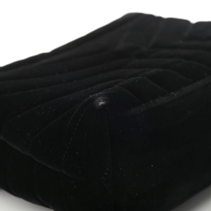 Saint Laurent Velvet Y Quilted Monogram Small Loulou Chain Satchel Black 12 of 17