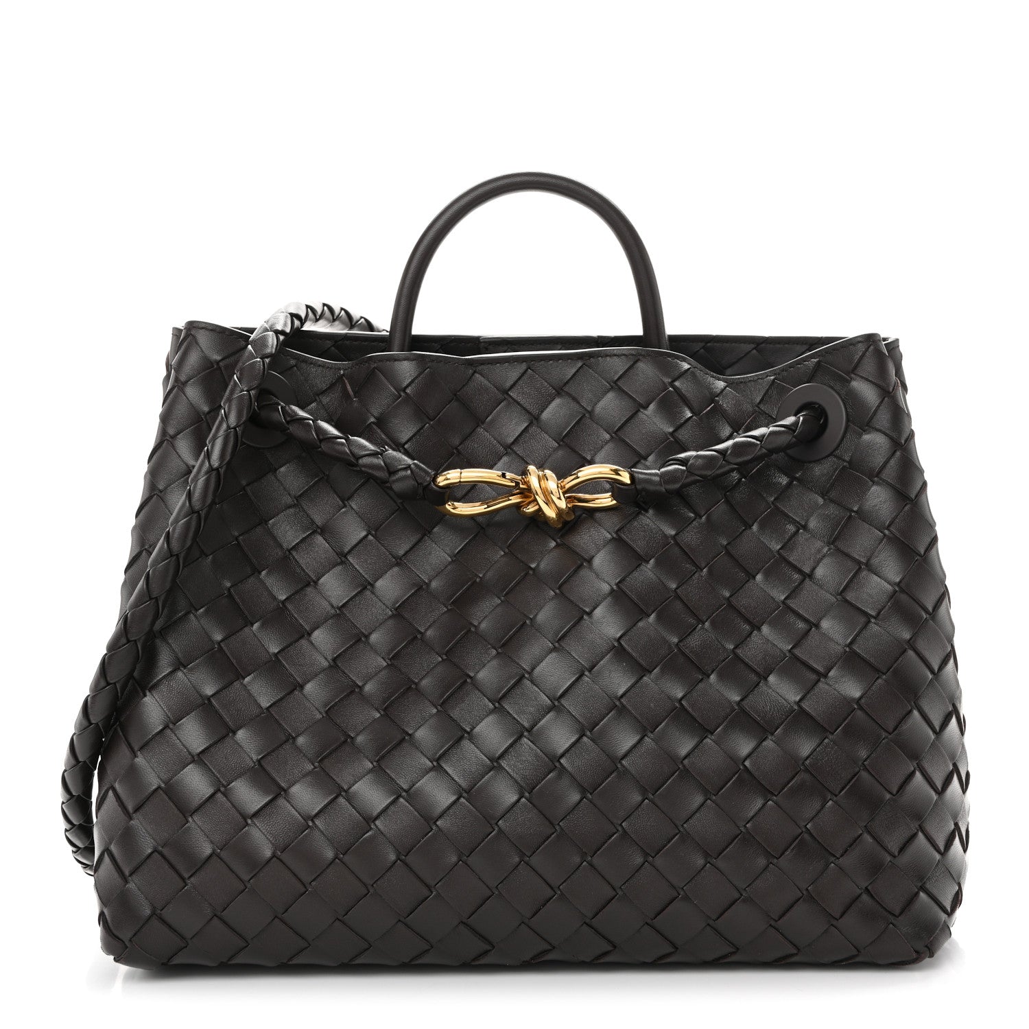Bottega Veneta Nappa Intrecciato Medium Andiamo Shoulder Bag Fondant 1 of 10