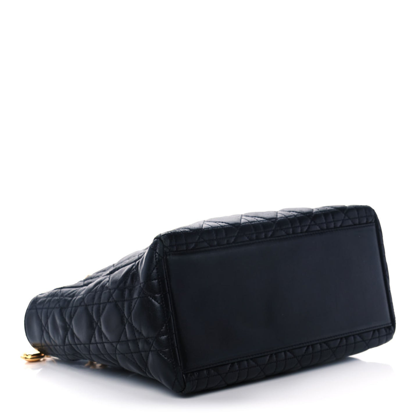Lambskin Cannage Medium Lady Dior Black