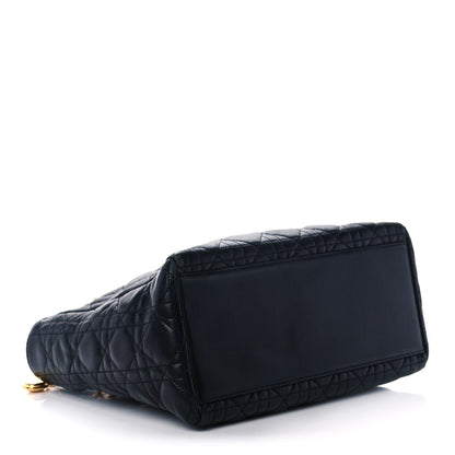 Christian Dior Lambskin Cannage Medium Lady Dior Black 4 of 12
